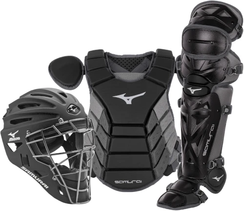 Mizuno Samurai 380417 Adult Baseball Catcher's Gear Set 3 Mizuno Samurai 380417 Adult Baseball Catcher's Gear Set