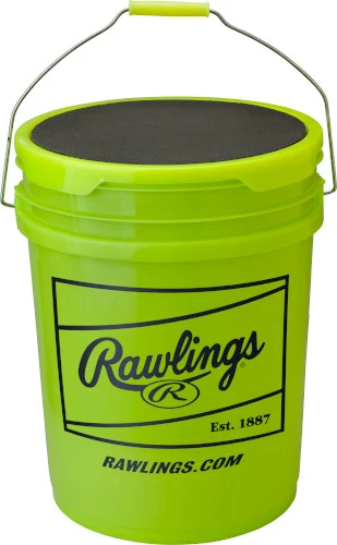 Rawlings B612RFPBPBUCK Combo 6 Gallon Optic Yellow Bucket W/ 12 RFPBP12SY Fastpitch Softballs 3 Rawlings B612RFPBPBUCK Combo 6 Gallon Optic Yellow Bucket W/ 12 RFPBP12SY Fastpitch Softballs