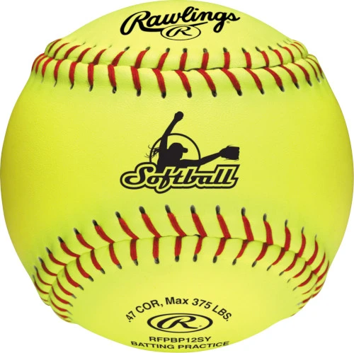 Rawlings B612RFPBPBUCK Combo 6 Gallon Optic Yellow Bucket W/ 12 RFPBP12SY Fastpitch Softballs 4 Rawlings B612RFPBPBUCK Combo 6 Gallon Optic Yellow Bucket W/ 12 RFPBP12SY Fastpitch Softballs - Image 2