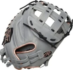 34 Inch Rawlings Liberty Advanced Color Series 4.0 Women's Fastpitch Softball Catcher's Mitt RLACM34FPGRG