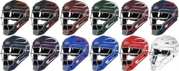 Rawlings Velo 2.0 CHV27S Adult Two Tone Matte Style Catchers Helmet 5 Rawlings Velo 2.0 CHV27S Adult Two Tone Matte Style Catchers Helmet - Image 3