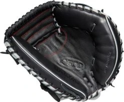 32 Inch Wilson A500 Youth Catcher's Baseball Mitt WBW10090732 -Baseball Gear Shop wilson a500 youth 32 inch catchers baseball mitt wbw10090732 12
