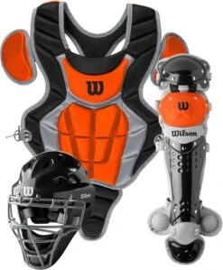 Wilson C200 Youth Baseball Catcher's Gear Kit WB57116 -Baseball Gear Shop wilson c200 youth baseball catchers gear kit wb57116 33