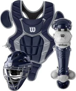 Wilson C200 Youth Baseball Catcher's Gear Kit WB57116 -Baseball Gear Shop wilson c200 youth baseball catchers gear kit wb57116 35